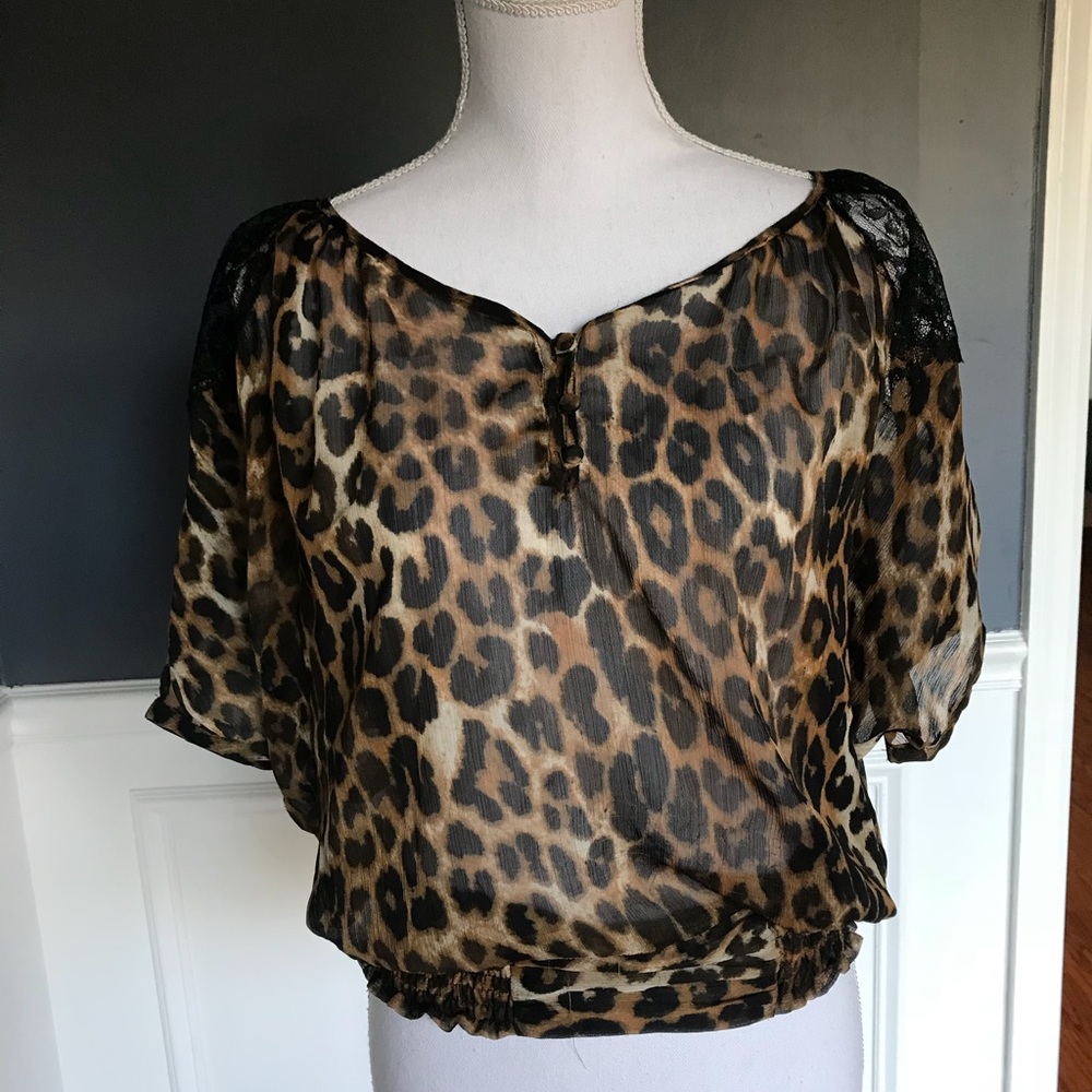 Leopard print blouse